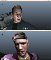 GTA IV - 2K, Ai regenerated and upscaled character face textures V1.1